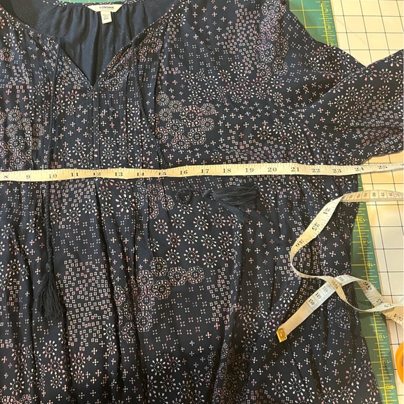 Sonoma XXL navy Pintuck Peasant Top - Picture 5 of 5
